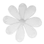 10" Medium White Swirl Daisy Flower Decorations - daisies flowers hanging nylon nursery bedroom girls room ceiling wall decor, wedding birthday party baby bridal shower