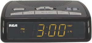 RCA RP5400 Smart Snooze Dual Wake AM FM Clock Radio