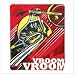 Motorcycle Style Fleece Living Room Sofa Blanket Throw