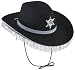 Cowboyhut Damen mit Sheriffstern und Fransen