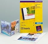 Avery CD case inserts for inkjet printers, 165gsm brilliant white card, Pack of 25 sheets
