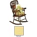 Angel Line Jenny Lind Rocking Chair Finish: Natural