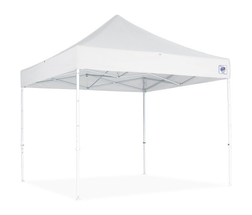 E-Z UP Eclipse II 8 by 8 Instant Shelter with Steel Frame, White