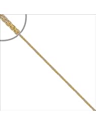 14k Yellow Gold, Anklet with White Rhodium Accents