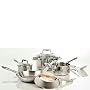 T-Fal Performance Stainless Steel Copper Bottom Cookware, 10 Piece Set
