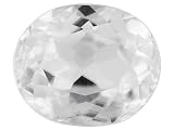 MIN 7.00CT 12X10MM OVAL WHITE ZIRCON