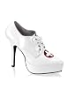 Women's Laced Platform Pump With Cross Detail And 5 1/4 Inch Heel