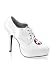 Women's Laced Platform Pump With Cross Detail And 5 1/4 Inch Heel
