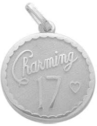 Sterling Silver Charming #17 Age Expression Pendant with chain