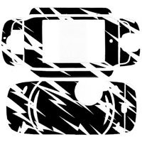 Premium Black and White Lightning Stick-on Cell Phone Backplate Decal Skin Cover for Sidekick 3