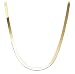 14k Yellow Gold 4mm Italian SuperFlex Herringbone Chain Necklace, 16"