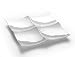 Schale Vorspeise WAVE viergeteilt 29 cm / Platte / Vorspeisenteller / Maxwell & Williams