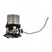 Leviton 9814 Incandescent Lampholder, Two Piece Porcelain, Medium Base, Pull Chain with 3 Foot Cord Assembly