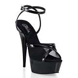 Pleaser Shoes WomenOs Delight-647, 5 3/4'' Stiletto Heel Ankle Wrap Platform Sandal