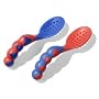 Less Mess Toddler Spoons - Pink / Orange