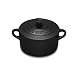 Le Creuset Stoneware Petite Round Casserole, Satin Black (Matt Black Finish)