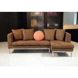 Boom Lucy Sectional, Chocolate by Boom USA