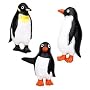 Penguin Shower Curtain Hooks - set of 12