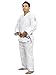FUJI Double Weave Judo Gi, Thick Collar Cotton-Blend Judo Uniform , White, 6