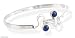 Lapis lazuli bracelet, 'Opposites Attract'