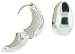 High Polished Sterling Silver Huggies Earrings U-Shape (3/4X1/2) (18mm X 10mm)