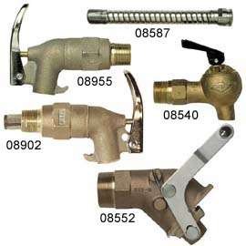 JUSTRITE 08540 Brass control flow lab safety faucet .75