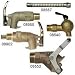 JUSTRITE 08540 Brass control flow lab safety faucet .75