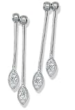 .12CT Round Diamond Dangle Earrings