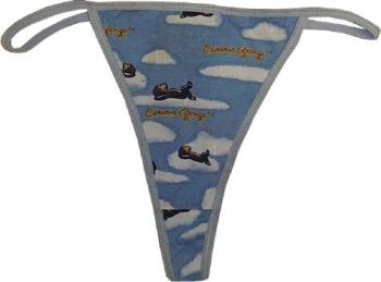 Curious George Floating in the Clouds Thong for women