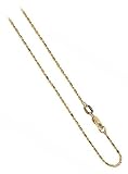 10 KT Solid Yellow Gold 1mm Chain 16" 18" 20" 22" 24" Necklace