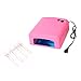 UV Nail Lamp, Eyourlife 36W UV Nail Light Dryer Led UV Lamp for Gel Nails, Acrylic, Shellac Cure USB Plug in with Timer Setting Model Pink