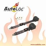 2 Point Retractable Black Lap Seat Belt (1 Belt)