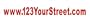 WEB SITE ADDRESS, 6 x 24" Real Estate Rider Sign