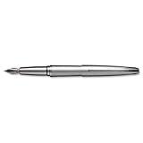 Cross ATX, Matte Chrome, Fountain Pen, with Polished Chrome Plated Appointments and Stainless Steel Nib Medium (886-1MS)