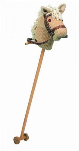Childrens Toyshop   : Cord Neighing Hobby Horse 98cm