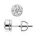 Platinum Round Diamond Stud Earrings (H-I/SI1, 1/3 ct. tw.)