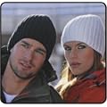 ROC Strickm�tze Wollm�tze Winterm�tze M�tze gestrickte Winterm�tzen Herrenm�tze Skim�tze Snowboardm�tze Damenm�tze Damenstrickm�tze Herrenstrickm�tze Strickm�tzen Winterstrickm�tze Beanie Herren Damen M�tzen schwarz braun wei� (wollwei�)