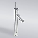 Decor Star BRG03-TC Euro Modern Contemporary Bathroom Lavatory Vanity Vessel Sink Faucet Tall Chrome