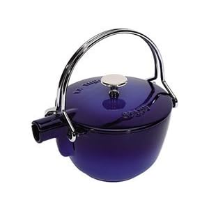 Staub 1 Quart Round Teapot, Blue by Staub