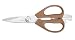 Kitchen & Housewares : Mundial 2100 Series Wood Take-A-Part Kitchen Shears, Brown