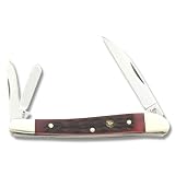 Hen & Rooster Wharncliffe Whittler Red Folding Knife,Wharncliffe/Pen/Coping Blade, Red 263RWJ