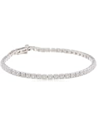 Sterling Silver Diamond Bracelet (1 Cttw, I-J Color, I2-I3 Clarity), 7.25 Inch