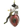 NFL Jacksonville Jaguars Striped Snowman Football Christmas Ornament