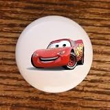 LIGHTNING McQUEEN DISNEY PIXAR CARS DRAWER PULLS KNOBS