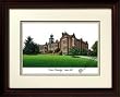 Towson University Alma Mater Alma Mater 14x18 Lithograph in Mahogany Frame