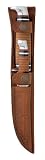Case Cutlery 00372 TWIN FINN Hunter Two Knife Set with with Stainless Steel Fixed Blades and Leather Handles Leather
