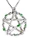 Pentacle Silver-Tone Pewter Celtic Pentagram of Pan Pendant Necklace