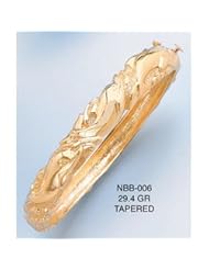Bangels 14K Gold Swimming Dolphin Bangle