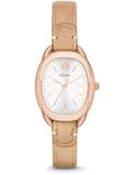 Fossil Womens ES3514 Sculptor Analog Display Analog Quartz Beige Watch