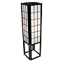 Discount Price Classic Asian Floor Lamps - 45" Japanese Window Pane Rice Paper Lantern -Black